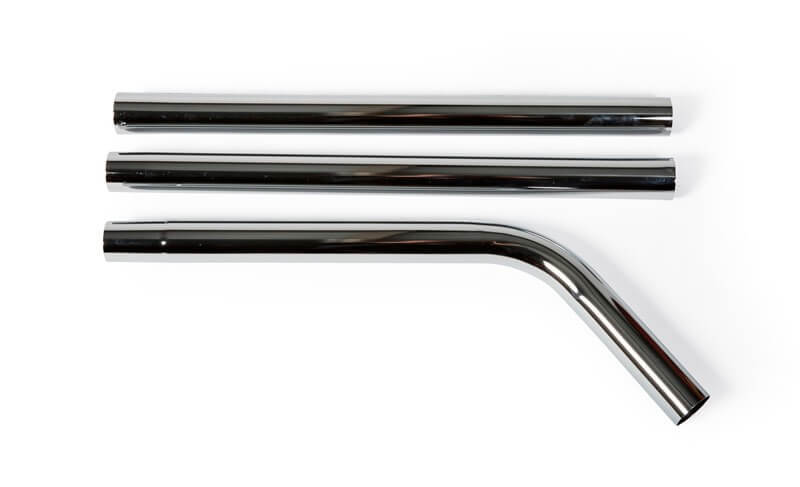 Saugschlauch mit Krümmer ø38mm, komplett, 1,5 m (dreiteilig)