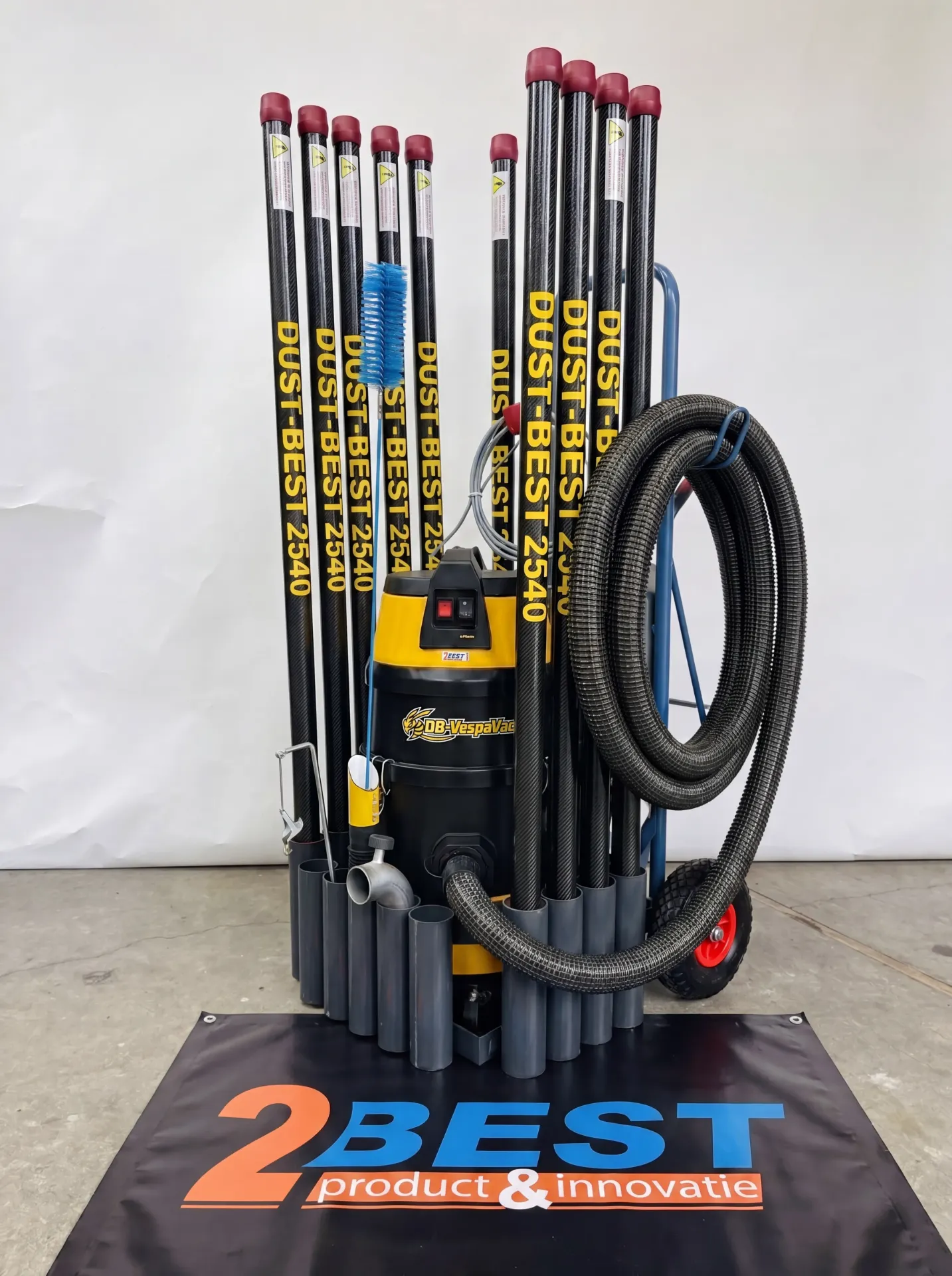 VespaVac - On-Grid Set voor het verwijderen van de Aziatische hoornaar, standaard 20mtr. ! (160cm buizenset)