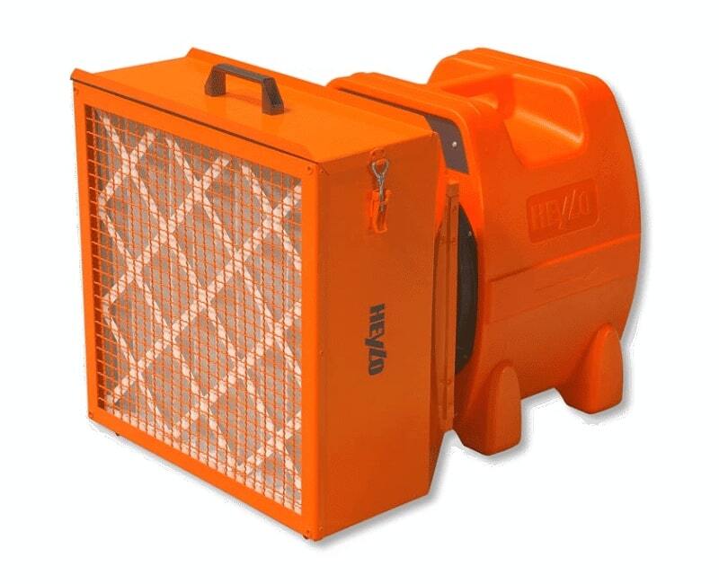 HEYLO Duststop, PowerVent 6000 mobiler Luftreiniger mit Filterbox inkl. Filter