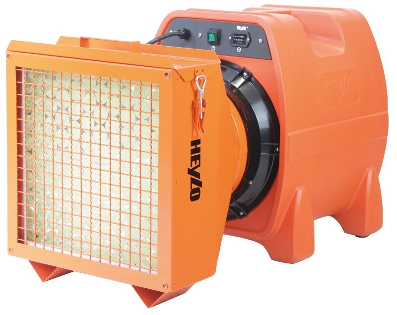 HEYLO Verfstop 3000, mobiele verfnevel afzuiging